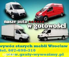 Demontaż/odbiór/wywóz/utylizacja starych mebli Wrocław.